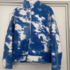 Blue & White Teddy Jacket